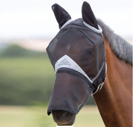 Shires Equestrian Full Face Fly Mask with Ears