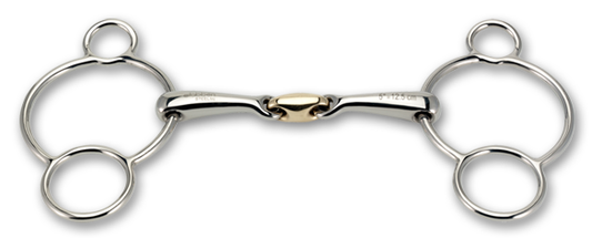 Stubben Steeltec 3-Ring Gag Bit