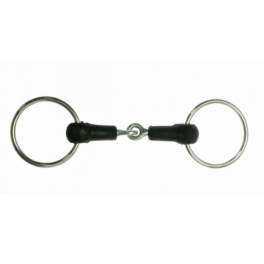 Korsteel Hard Rubber Jointed Loose Ring Snaffle