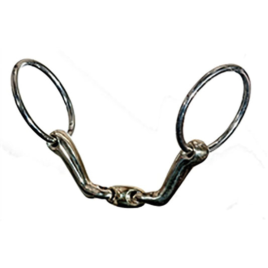 Double Jointed Shaped Mouthpiece Loose Ring Bit
