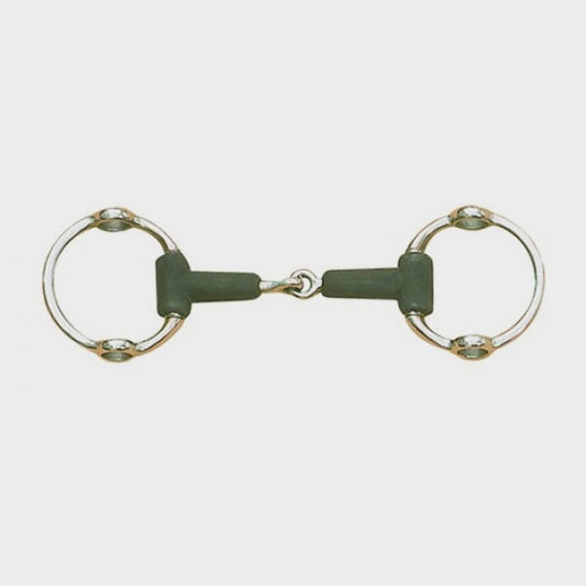 Rubber Jointed Eggbutt Gag Snaffle