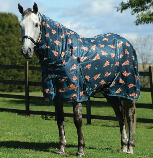 WeatherBeeta ComFiTec Essential Mesh II Combo Neck Fly Rug Giraffe
