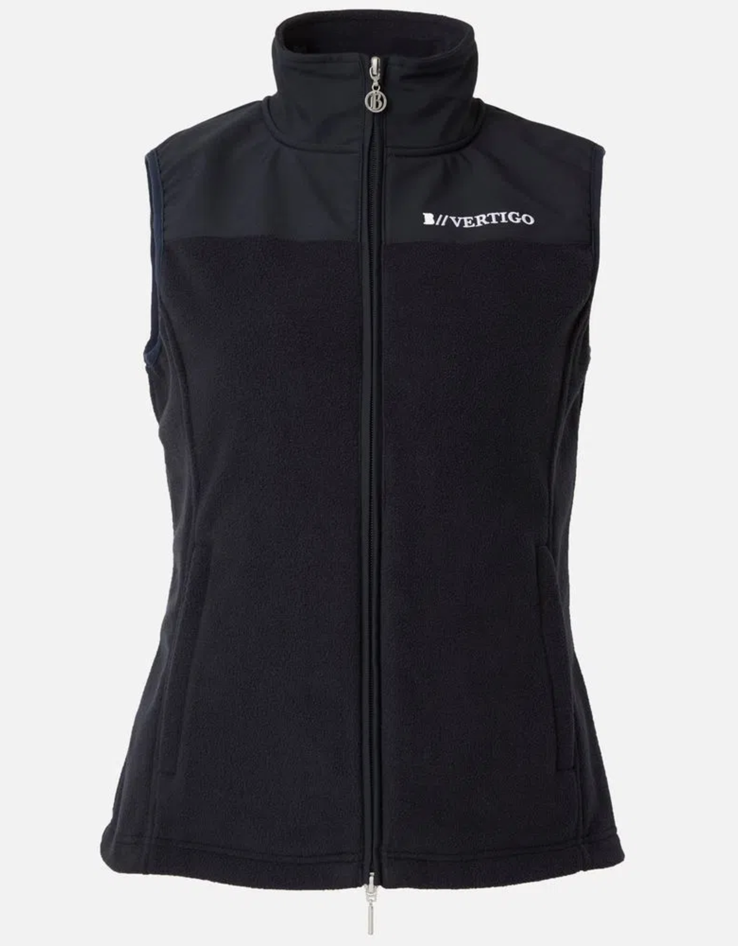 B Vertigo Caroline Womens Anti Pilling Fleece Vest - Dark Navy