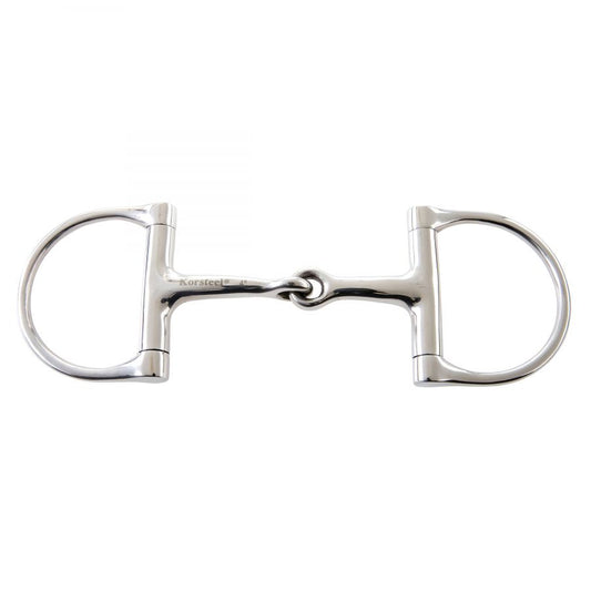 Korsteel Jointed Round Dee Ring Snaffle