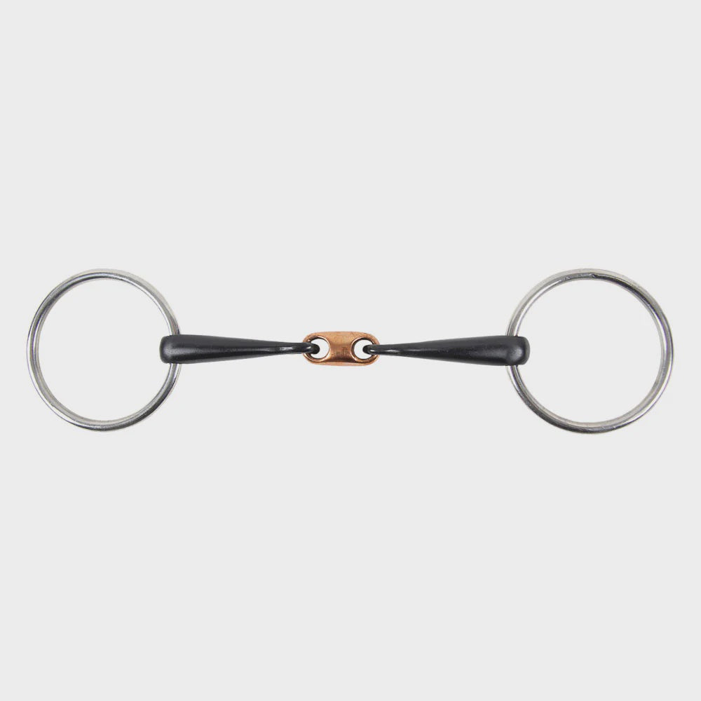 Loose Ring Sweet Iron Snaffle with Copper Link
