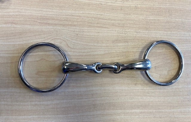 John Dewsbury Kangaroo Steel Elliptical Loose Ring Snaffle
