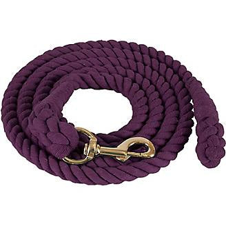 Mustang Basic cotton lead rope 3/4" brass bolt snap