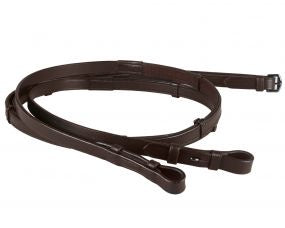 QHP soft anti-slip reins- FULL BLACK