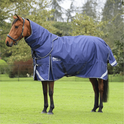 Storm Cheetah turnout with detachable neck 200g - NAVY