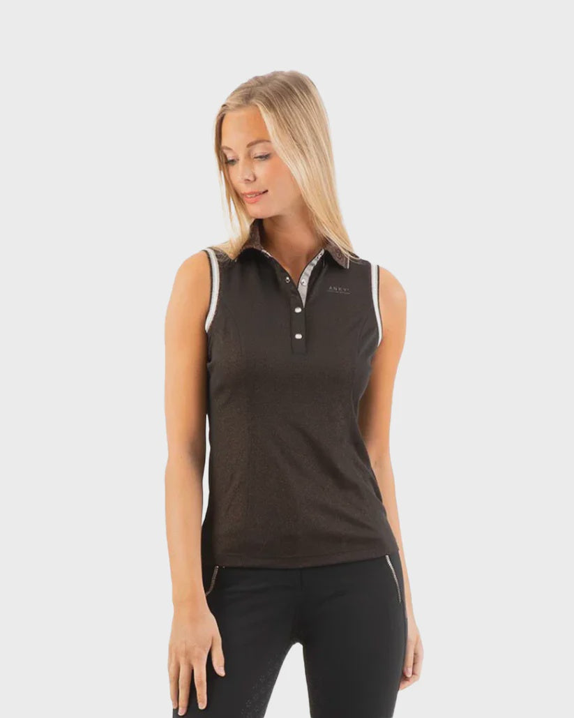 ANKY SLEEVELESS POLO SHIRT