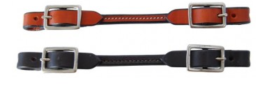 Rolled Leather Curb Strap