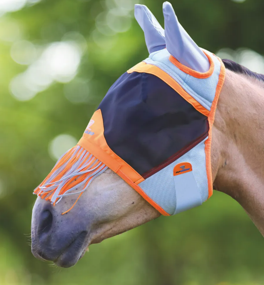 Air Motion Fly Mask with Nose Fringe