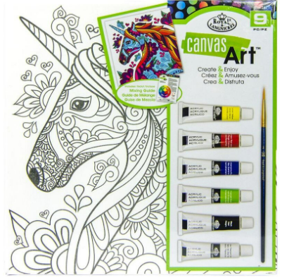 Canvas Art Paint Kit: Unicorn