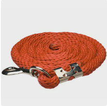 6' Nylon Lead rope 1/2" with brass quick snap