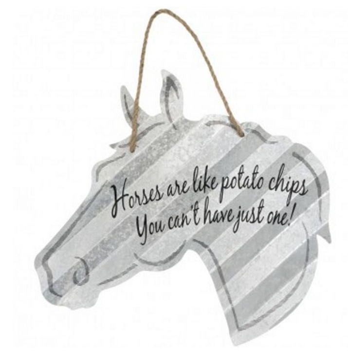 Metal Horse Sign