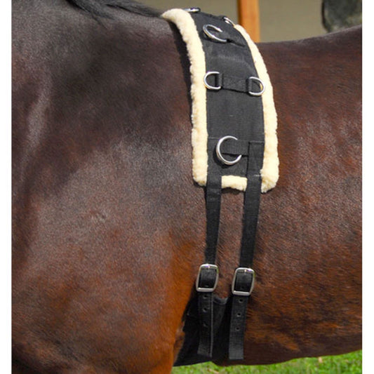 QHP Fleece Lined Lunging Surcingle