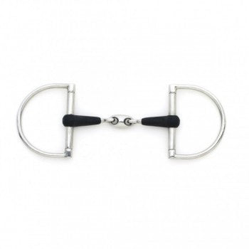 Eco Pure King Dee Double Jointed Rubber Snaffle with Peanut