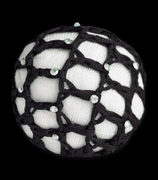 Bun Hairnet With Crystal or Pearls