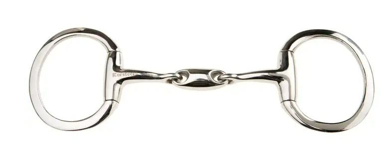 Korsteel Stainless Steel  Oval Link Eggbutt Snaffle