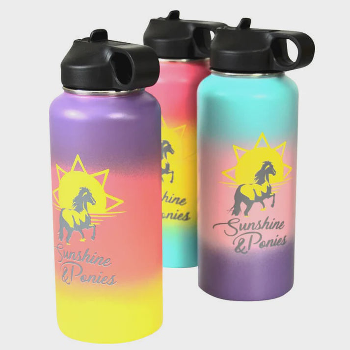 Spiced Sunshine and Ponies Water Bottle