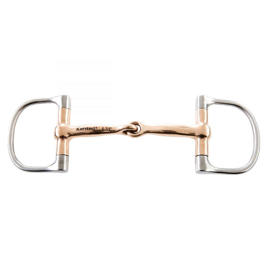 Korsteel Copper Mouth Jointed Dee Ring Snaffle