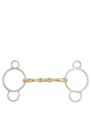 BR Double Jointed Three Ring Gag Soft Contact
