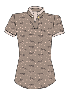 Spiced Dry-Fit Polo Savanna Cheetah Print