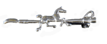 Running horse stock pin