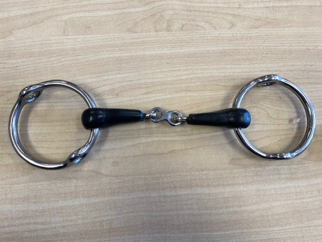 Hard Rubber French Link Loose Ring Gag